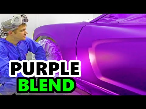 how to paint purple