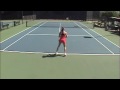 this is a video of madeline jaeger filmed september 2009 in irvine, ca. advantage tennis academy!