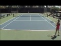 this is a video of madeline jaeger filmed september 2009 in irvine, ca. advantage tennis academy!