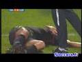 convulsions de Milan Baros OL - Lens
