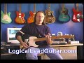A free guitar lesson sample taken from the four-hour DVD guitar course, Logical Lead Guitar. In this segment, instructor Adam St. James demonstrates how to break down part of the main shape of the pentatonic scale into useful riffs so you can begin to solo. Tab and sheet music for this video are available in the LLG newsletter. In the actual course you'll see and learn from demonstrations from this entire scale pattern, plus the remaining four pentatonic scale pattern shapes, all seven ...