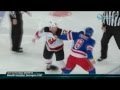 New York Ranger vs New Jersey Devils Faceoff Fight 02/07/2012