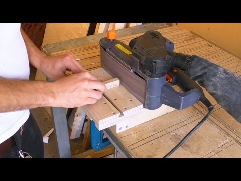 how to use belt sander