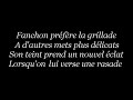 Fanchon - Chanson � boire