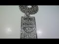 (SOLD) Lab Made Diamond SWISHER Cigarillo Box pendant/charm! 36 Rope Chain!! HIGH-QUALITY!