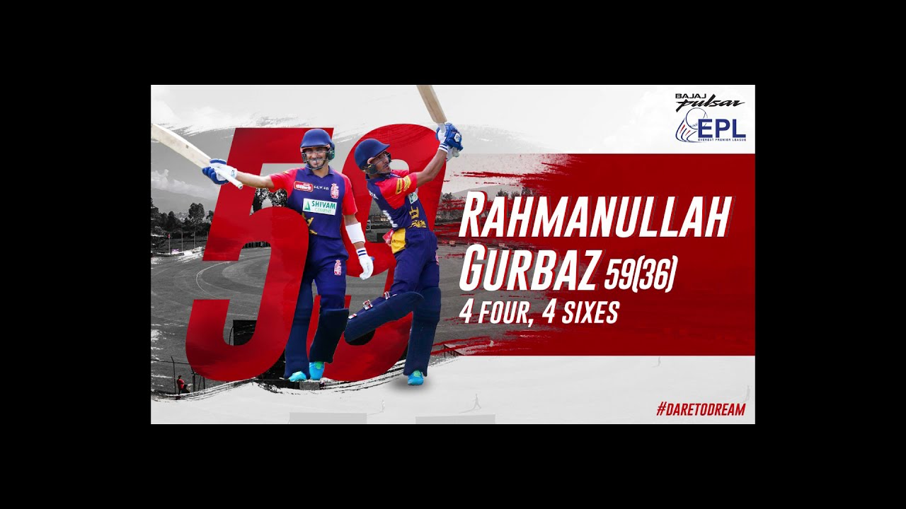 Rahmanullah Gurbaz's 59(36) vs Patriots.