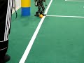 Autonomous humanoid robot Isra scores and cheers
