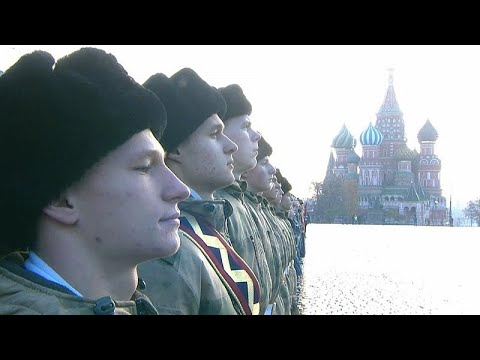 Moskauer Militrparade vom 7. November 1941 nachgestellt