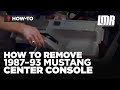 87-93 Mustang Console Removal