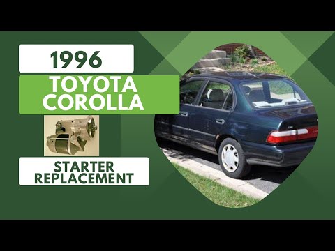 How to Replace a Starter on 1996 Toyota Corolla