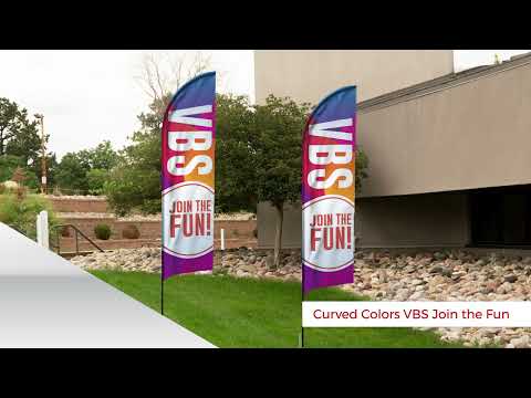 Banners, Summer - General, Blue Sky VBS, 2' x 8.5' Video
