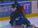 hockey-nhl-hit goal and save