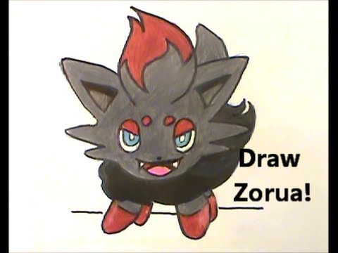 how to draw zorua