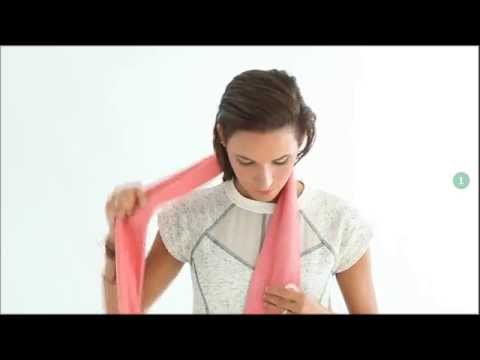 how to fasten scarves