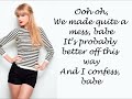 Taylor Swift – I Almost Do