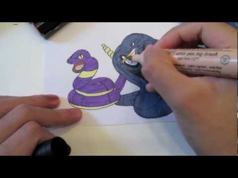 how to draw ekans