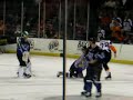 stars vs  lancers 2007 brawl/goalie fight