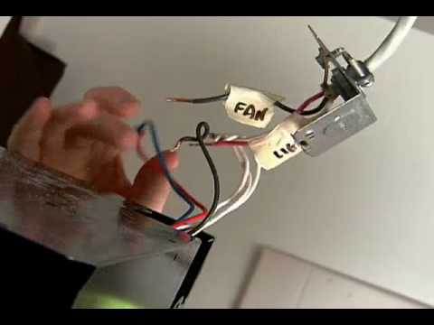 how to remove old bathroom vent fan
