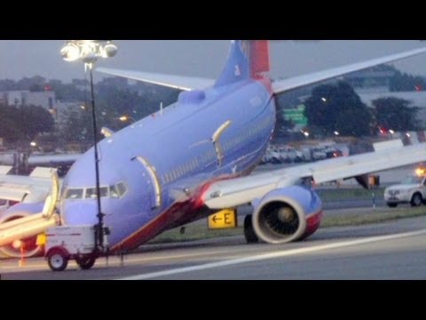southwest - The NTSB says the nose gear hit the ground first when a Southwest jet crash-landed at LaGuardia Airport. More from CNN at http://www.cnn.com/video/