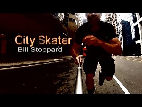 Inline Skater Rips Downtown Toronto; Stairs, Traffic, Sprints and Powerslides