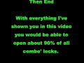 lock picking chapter 2 0 combonation locks