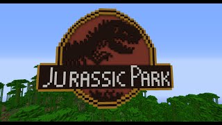 Minecraft Timelapse Jurassic Park Logo