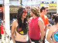 Humanistas protestaron desnudos por la paz