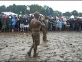 Arnie mud wrestling at V festival Weston park 2008 !!