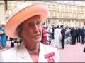 Rachael Heyhoe-Flint collects her OBE at Buckingham Palace