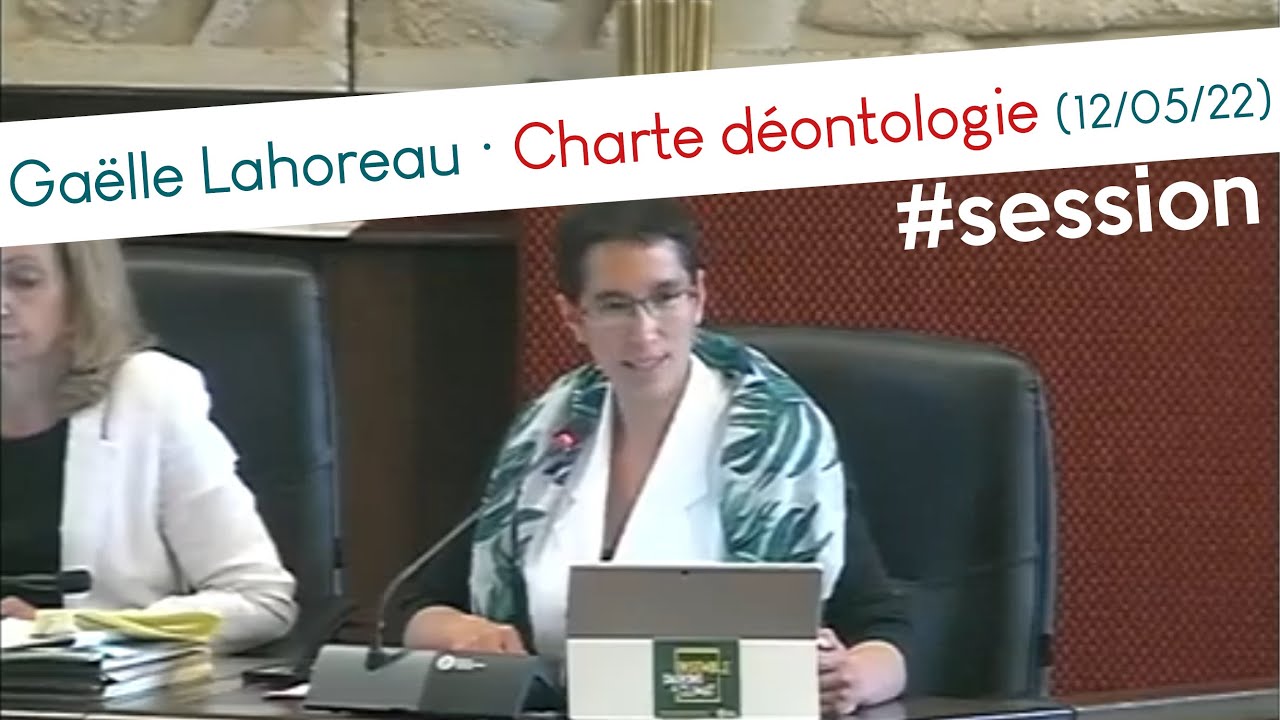 Session MAI 2022 #13 - Intervention de Gaëlle Lahoreau sur la charte de #déontologie