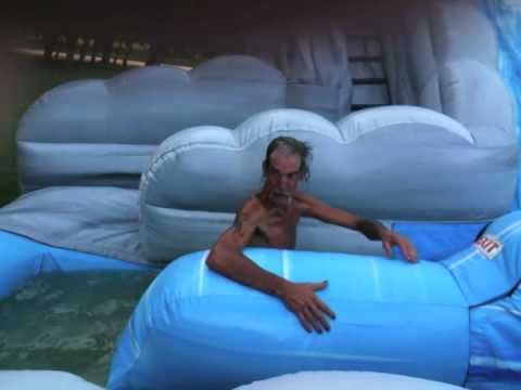 Redneck Roy Falls Down Slide