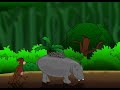 Hippo with noodles on his back--best quality on YouTube