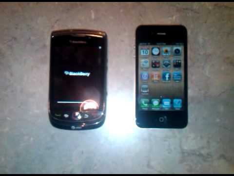 Blackberry Torch 9800 versus un Apple iPhone al arrancar 0 Blackberry Torch 9800 versus un Apple iPhone al arrancar