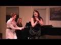 university of michigan musical theatre seniors caitlin lee reid & kira safan sings 