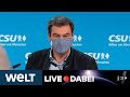 CORONAVIRUS IN BAYERN: Ministerpräsident Söder zu weiteren Corona-Lockerungen