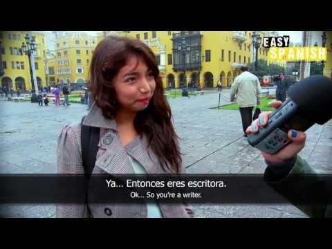spanish - Beatriz asks people in Lima, Peru about the greatest achievement of their life! Easy Languages is a non-profit video project aiming at supporting people worl...