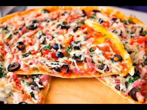 🍕Рецепт пиццы. Очень тонкое бездрожжевое тесто. - Я - ТОРТодел!
