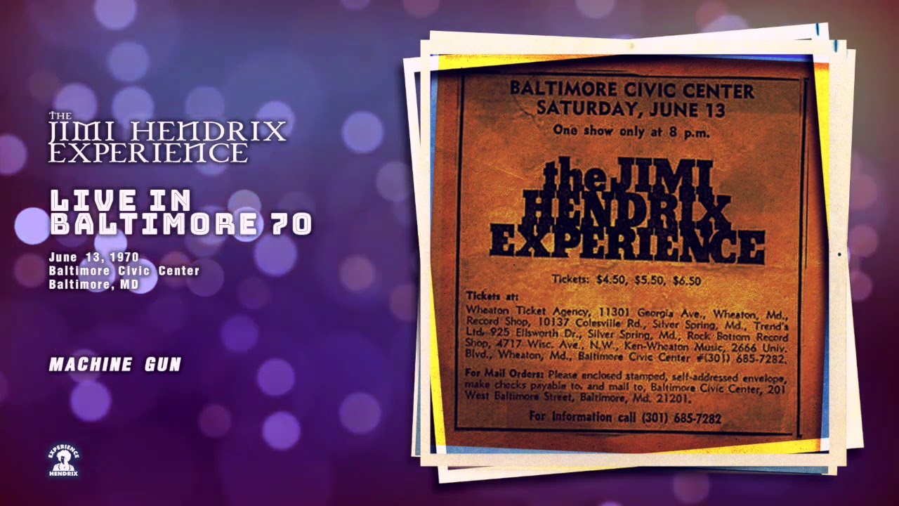 The Jimi Hendrix Experience - 約70分のライブ音源を公開 (1970.06.13 Baltimore Civic Center, Baltimore, MD) thm Music info Clip