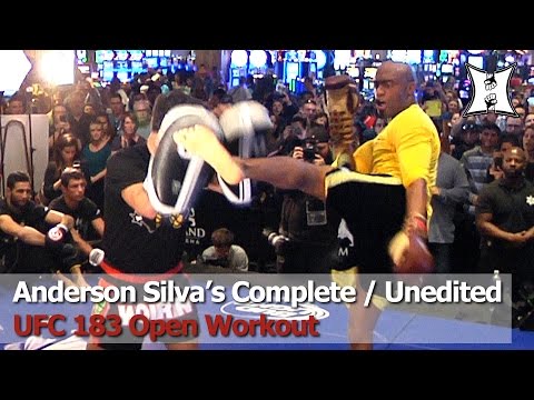 complete - MMA H.E.A.T. brings you former UFC middleweight champ Anderson Silva's complete UFC 183 open workout from the MGM Grand in Las Vegas, Nevada. Saturday will be Anderson's first return to the...