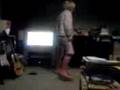 The genius teen giving it large in ironic pjs & flipflops