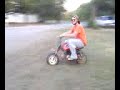 Riding a Honda 50 Donny Dumphy style
