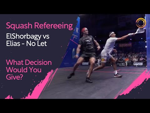 Squash Refereeing: ElShorbagy vs Elias - No Let