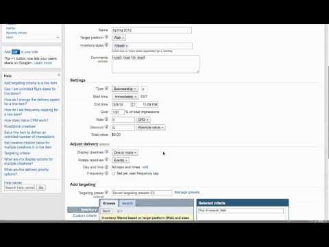 DFP - In this DFP tutorial, internet consultant Ryan Dohrn will show you the first step in creating an order in DFP, loading company name and ad details. Double Cl...