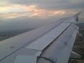 Airmalta landing in Heathrow A320 wing view