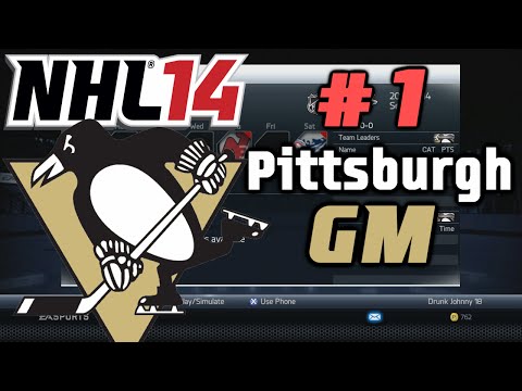 NHL 14: GM Mode Commentary - Pittsburgh ep. 1