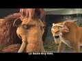 Diego ayuda a Ellie contra unos pequeños dinosaurios (Avances de la pelicula 
