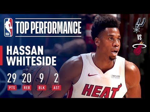 Video: Hassan Whiteside With A Monster Performance! 29 Pts 20 Rebs 9 Blks! | November 7, 2018