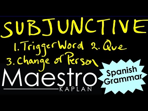 how to use the subjunctive in spanish