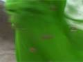 videos de Green Pure Georgette Saree with Blouse