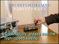 How to operate a straight key